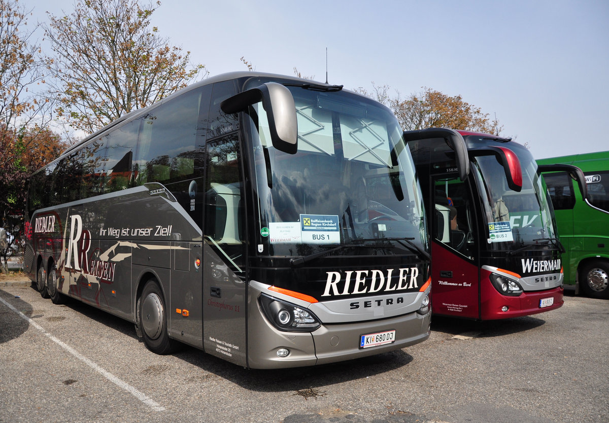 Setra 516 HD von Riedler Reisen aus sterreich in Krems.