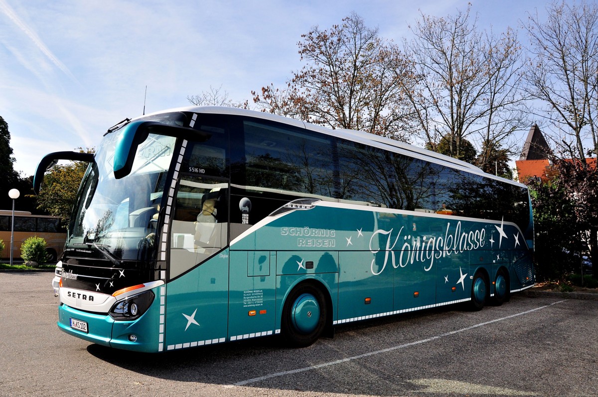 Setra 516 HD von Schrnig Reisen aus der BRD am 24.9.2014 in Krems.