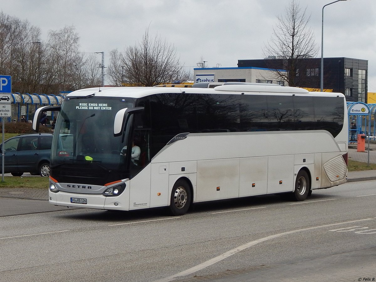 Setra 516 HD von URB aus Deutschland in Rostock.