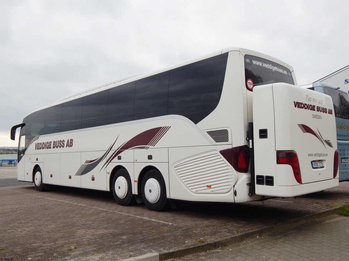 Setra 516 HD von Veddige Buss & Transport AB aus Schweden im Stadthafen Sassnitz.