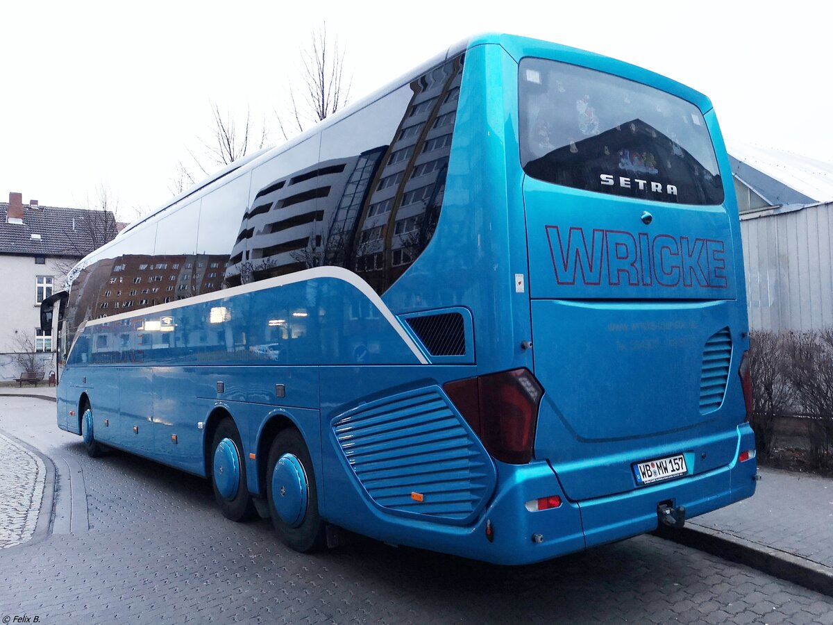 Setra 516 HD von Wricke Touristik aus Deutschland in Neubrandenburg.