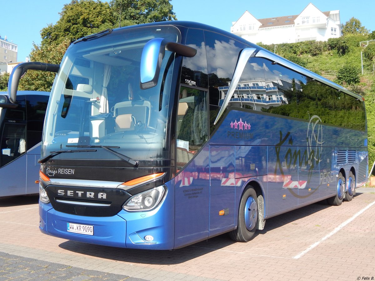 Setra 516 HDH von König's Reisen aus Deutschland im Stadthafen Sassnitz.