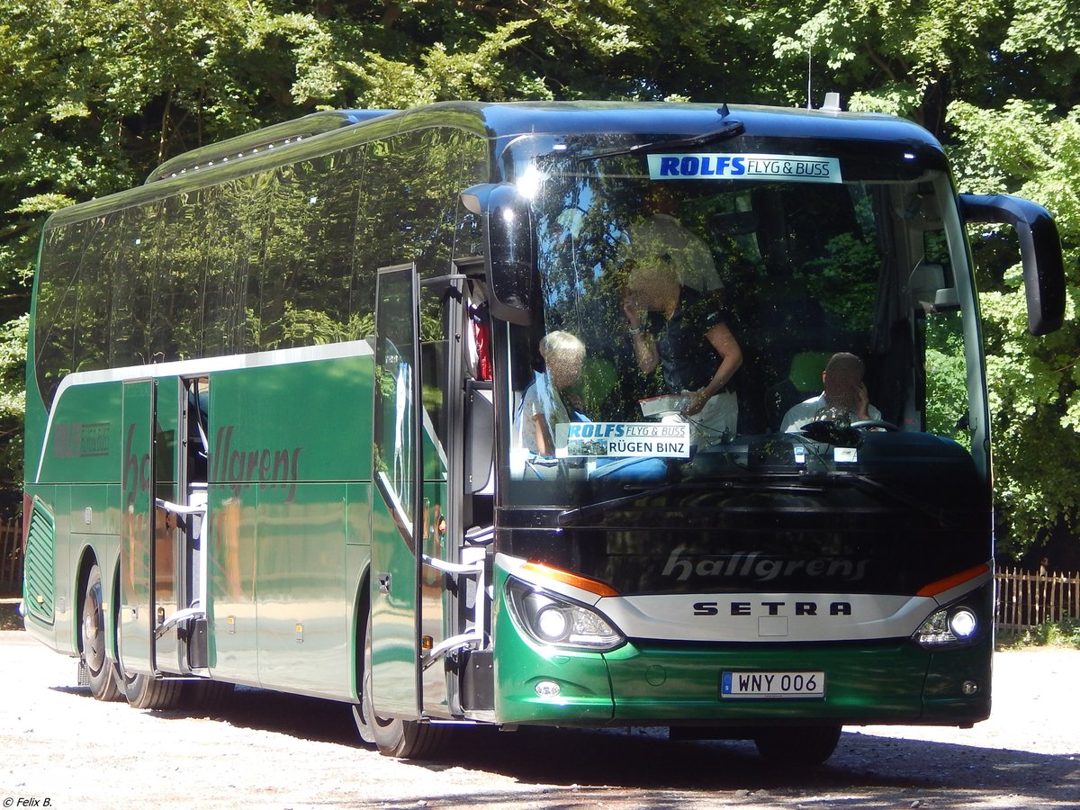 Setra 517 HD von Hallgrens aus Schweden am Königsstuhl.