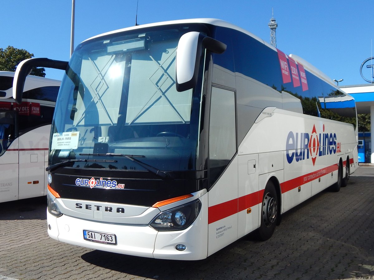 Setra 519 HD von Eurolines/Gumdrop Bus aus Tschechien in Berlin.