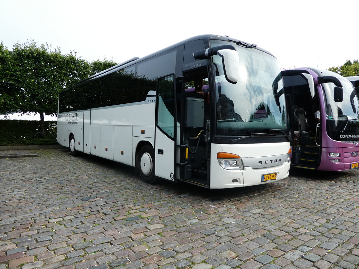 Setra S 416 GT-HD von SKOVLUNDE BUSSER steht im August 2017 in Kopenhagen