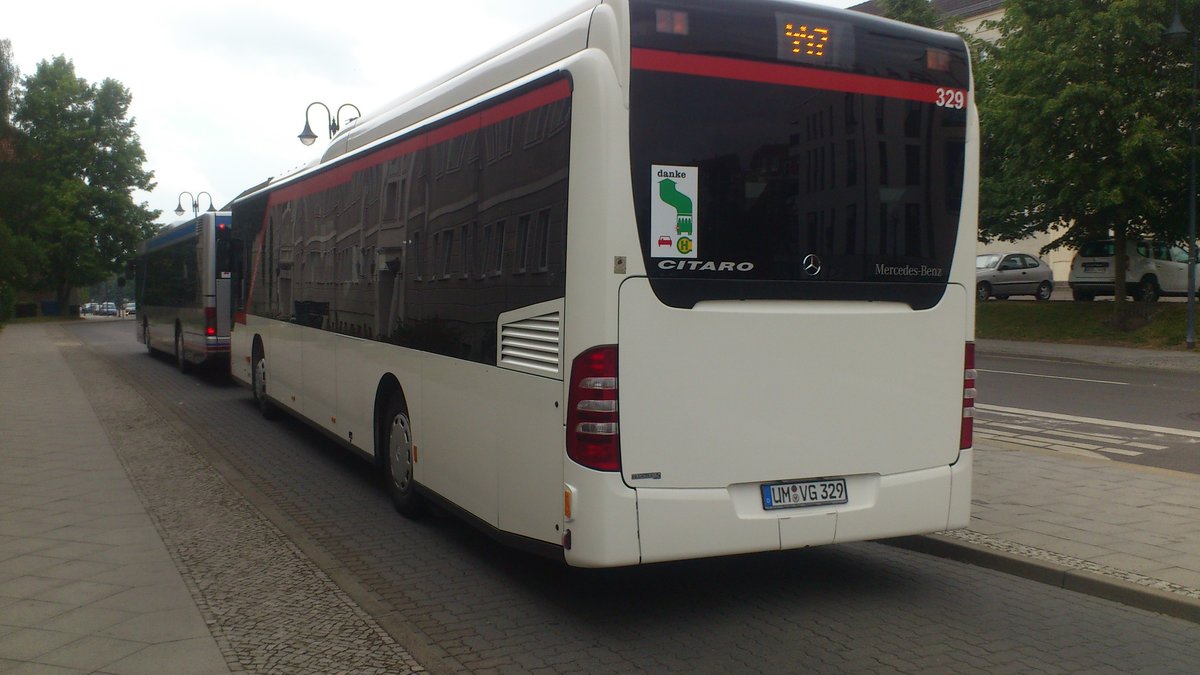 .....so wie hier dieser citaro le am Bahnhof 