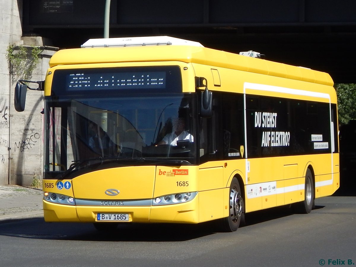 Solaris Urbino 12 electric der BVG in Berlin.