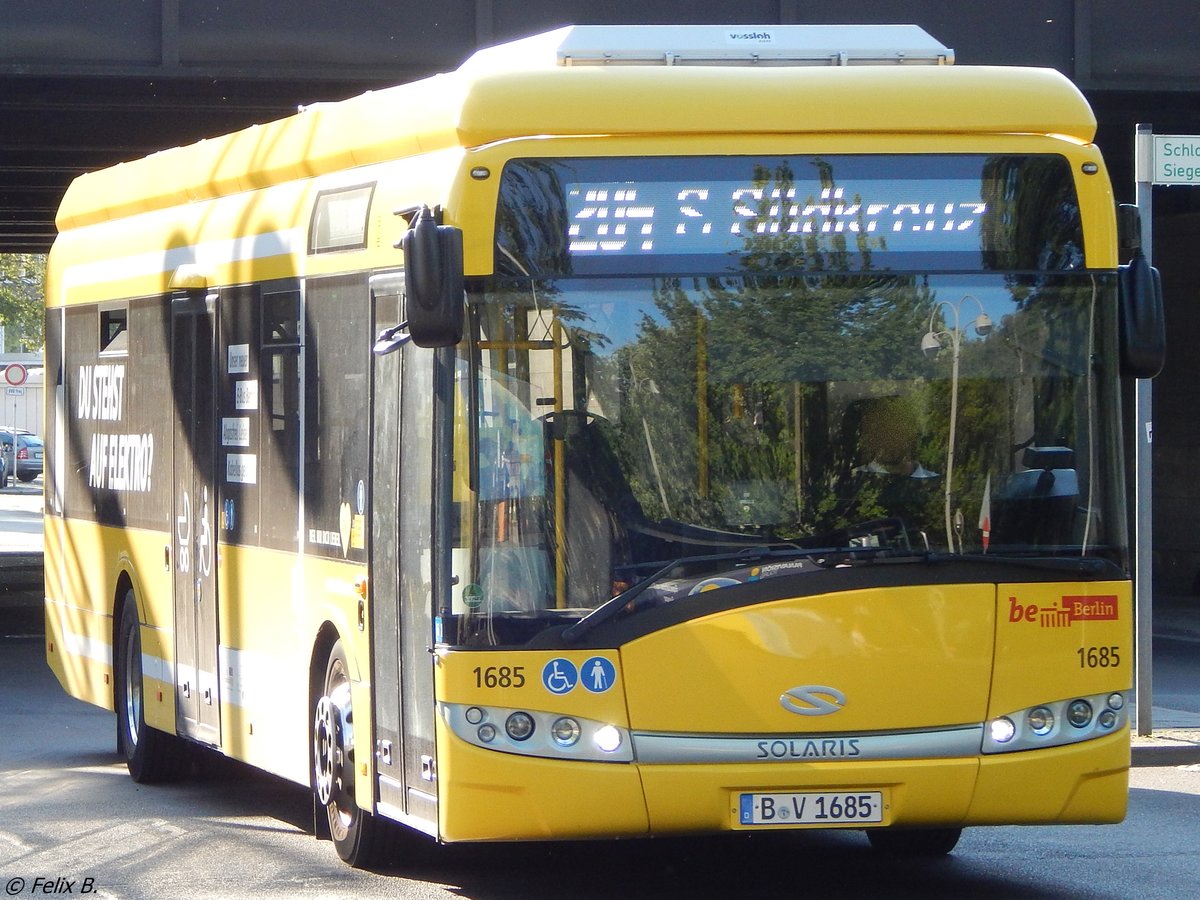 Solaris Urbino 12 electric der BVG in Berlin.