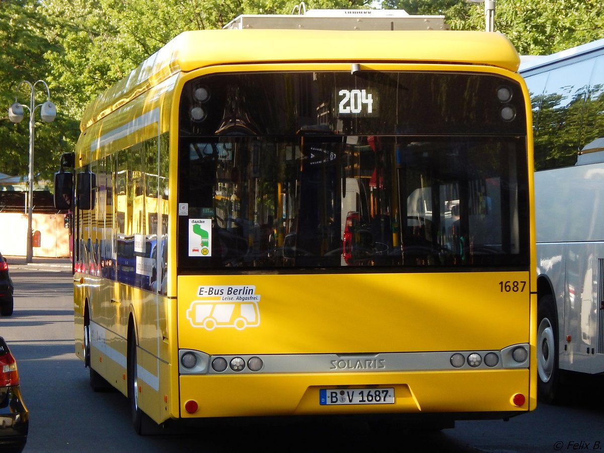 Solaris Urbino 12 electric der BVG in Berlin.