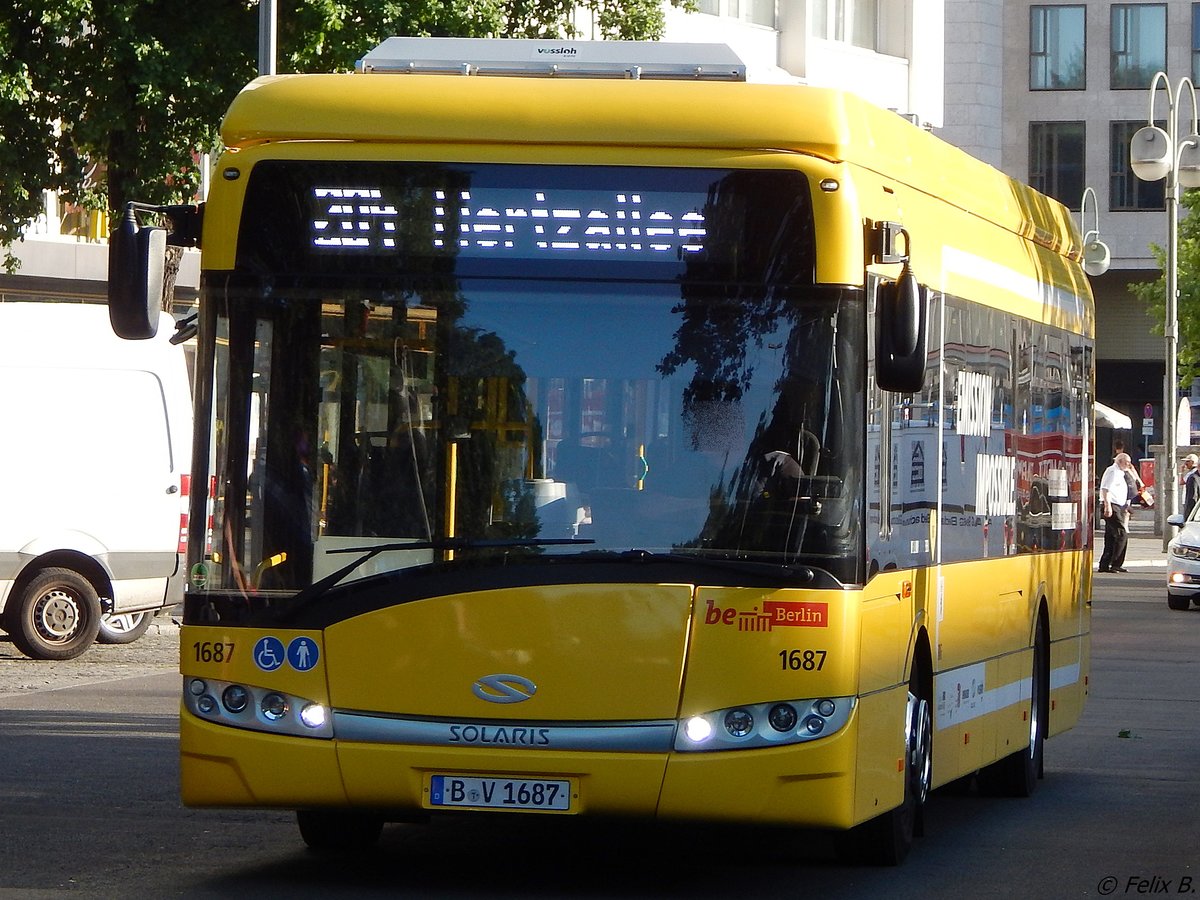 Solaris Urbino 12 electric der BVG in Berlin.