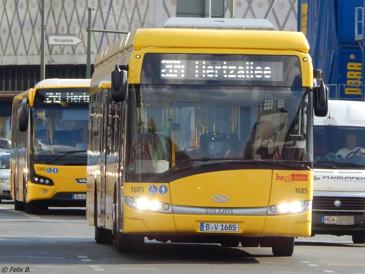 Solaris Urbino 12 electric der BVG in Berlin.