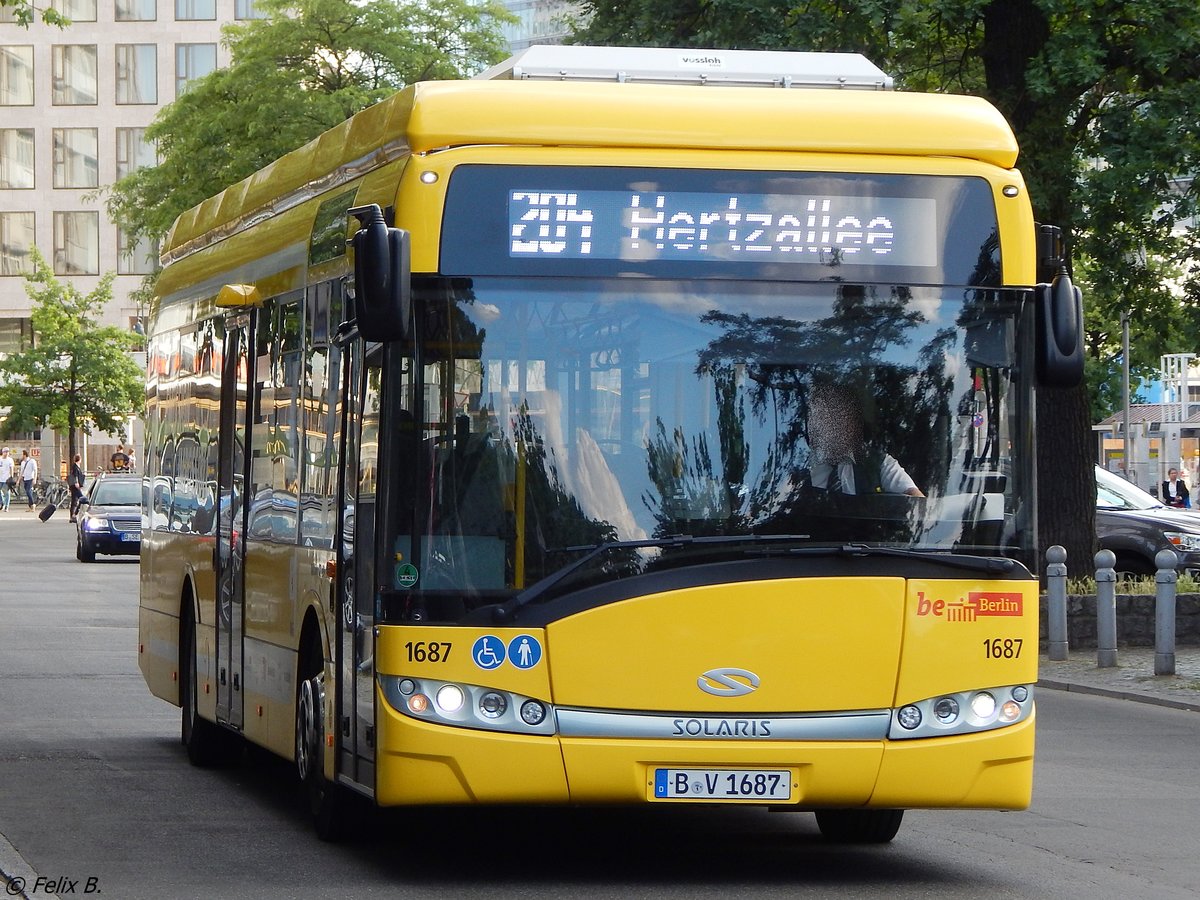 Solaris Urbino 12 electric der BVG in Berlin.