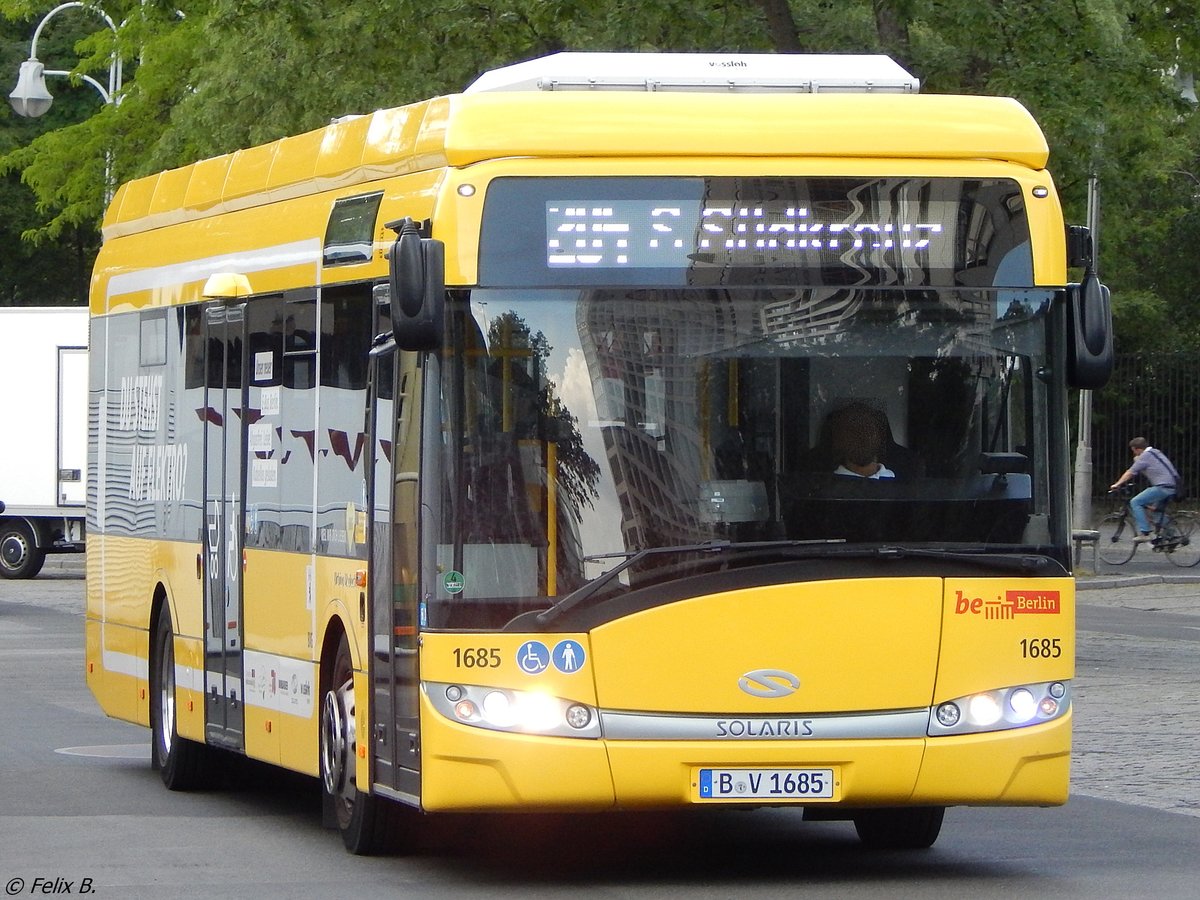 Solaris Urbino 12 electric der BVG in Berlin.