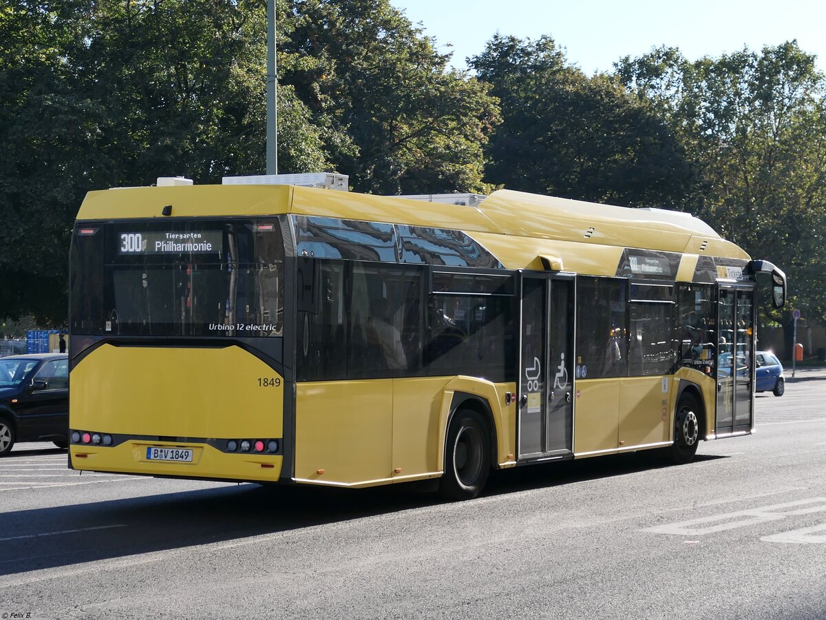 Solaris Urbino 12 electric der BVG in Berlin.