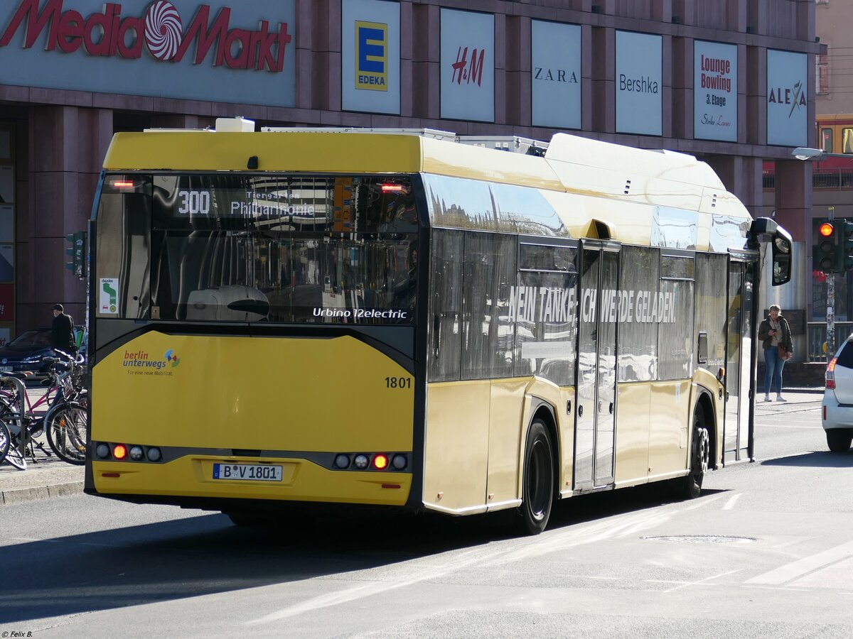 Solaris Urbino 12 electric der BVG in Berlin.