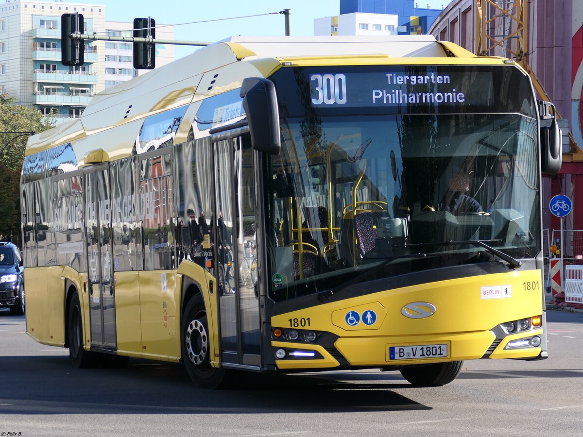 Solaris Urbino 12 electric der BVG in Berlin.