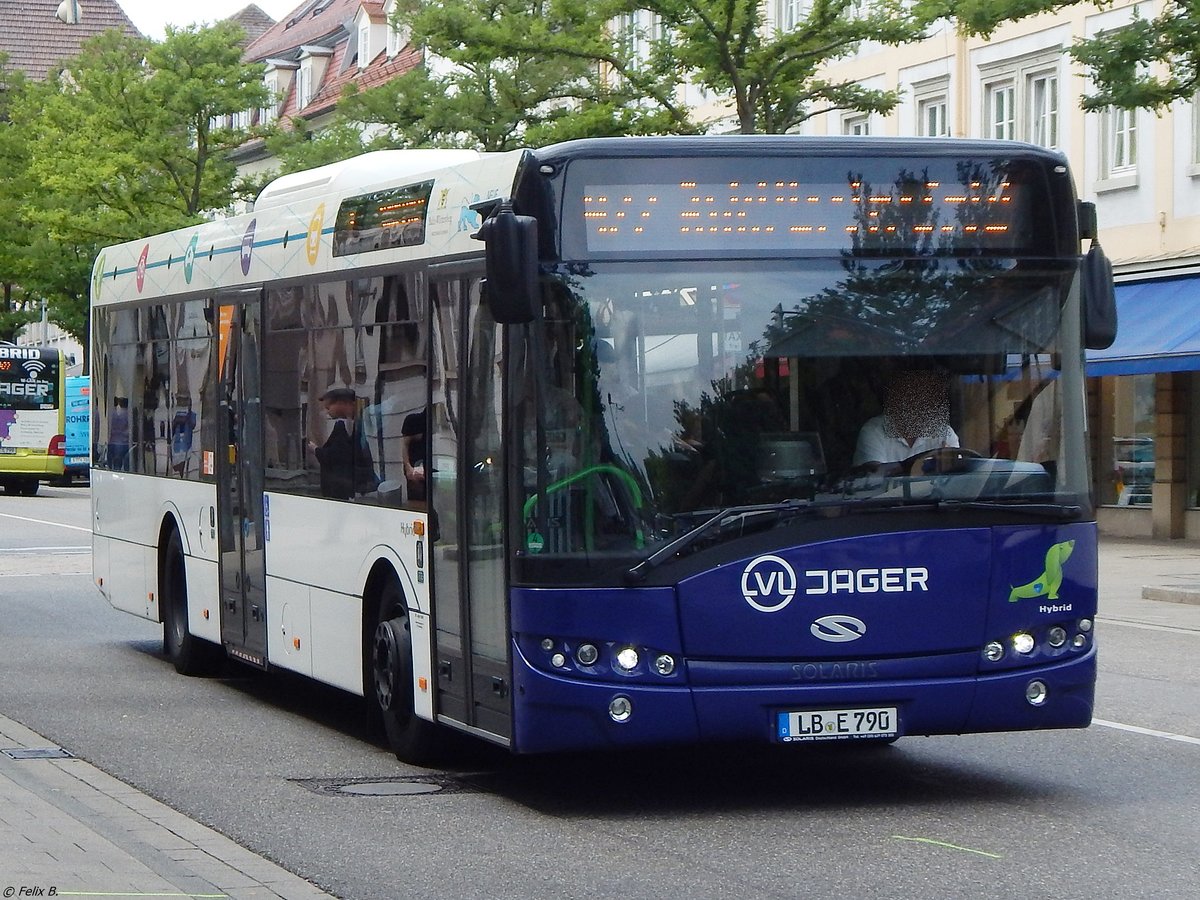 Solaris Urbino 12 Hybrid von LVL Jäger in Ludwigsburg.