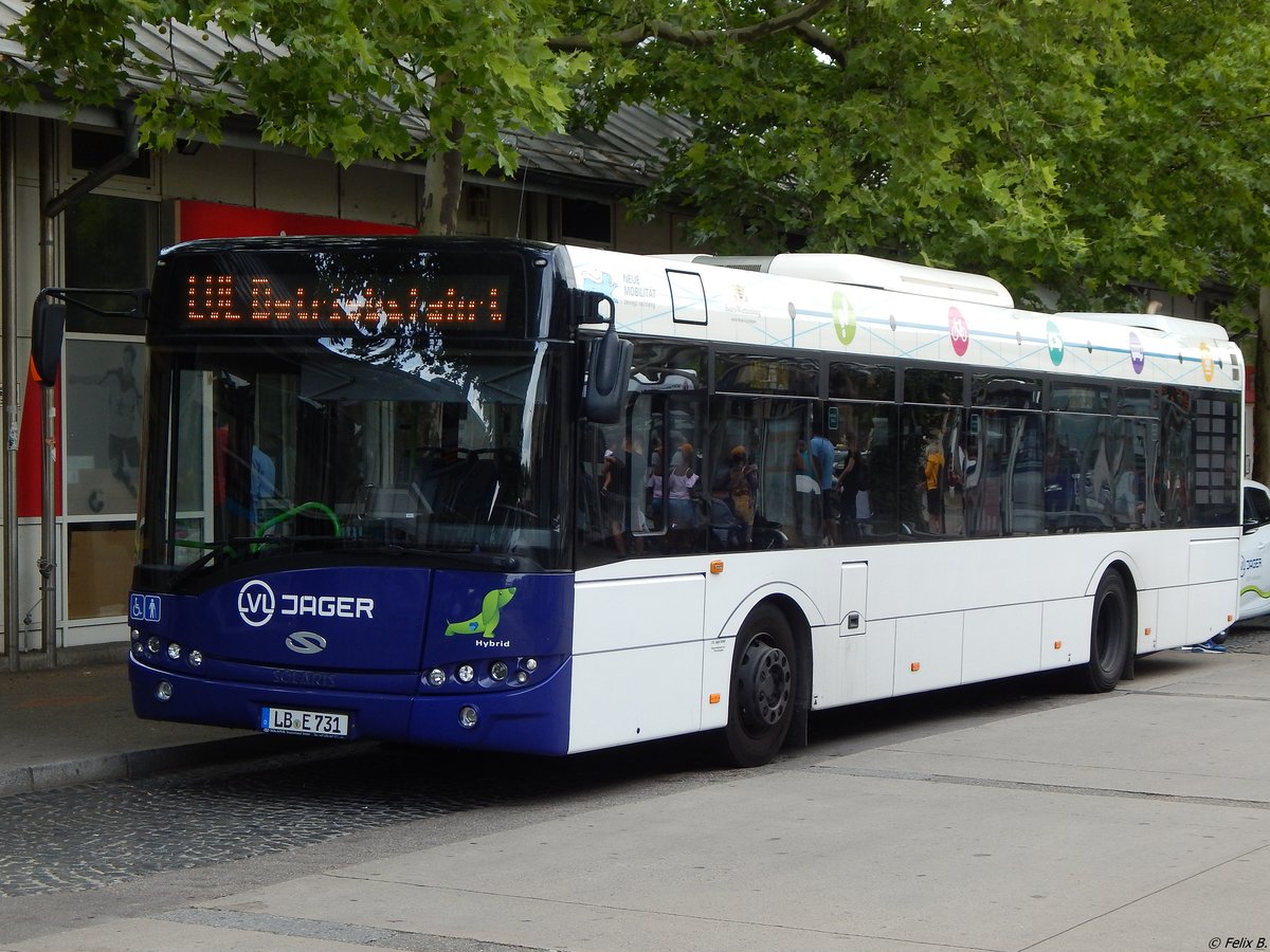 Solaris Urbino 12 Hybrid von LVL Jäger in Ludwigsburg.