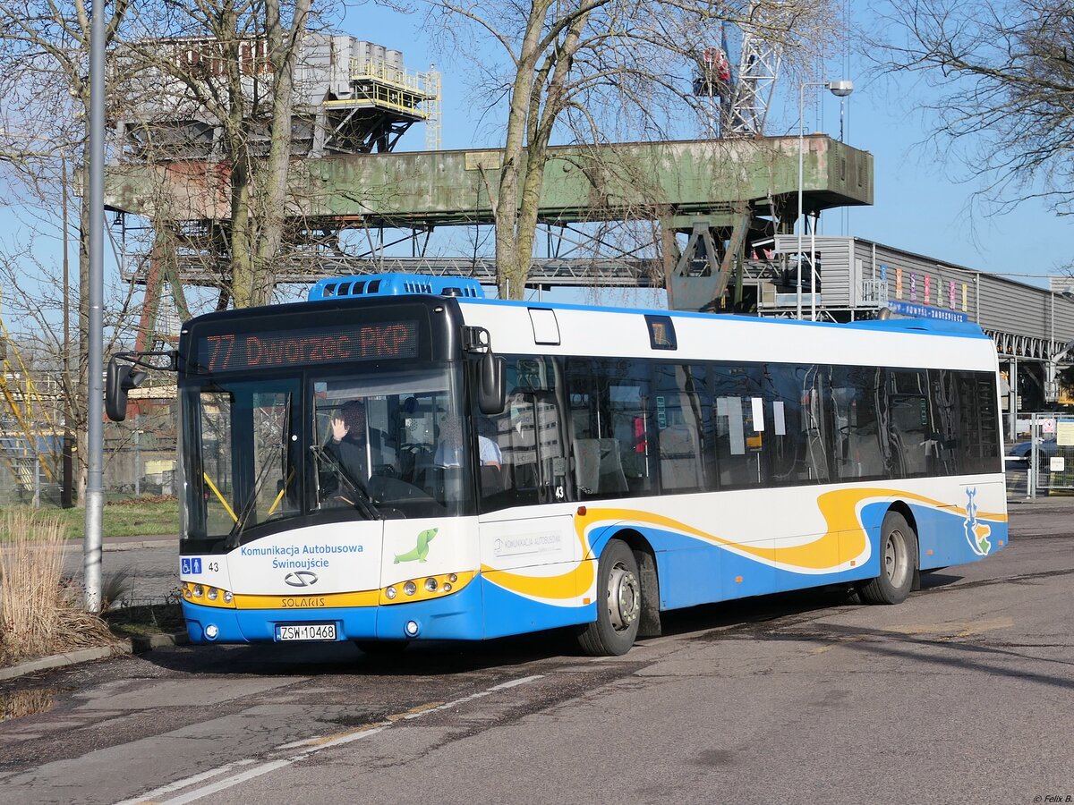 Solaris Urbino 12 von Komunikacja Autobusowa Świnoujście in Świnoujście/Swindemünde.