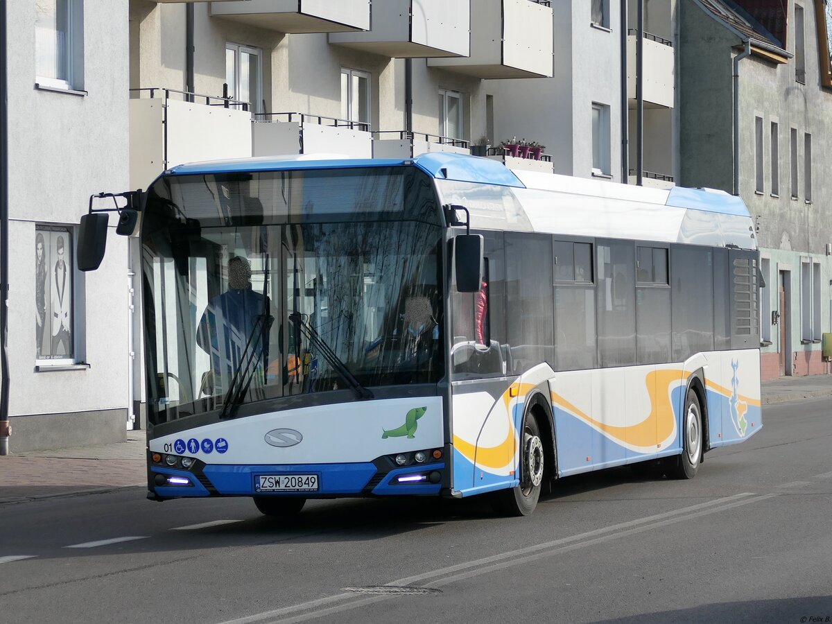 Solaris Urbino 12 von Komunikacja Autobusowa Świnoujście in Świnoujście/Swindemünde.