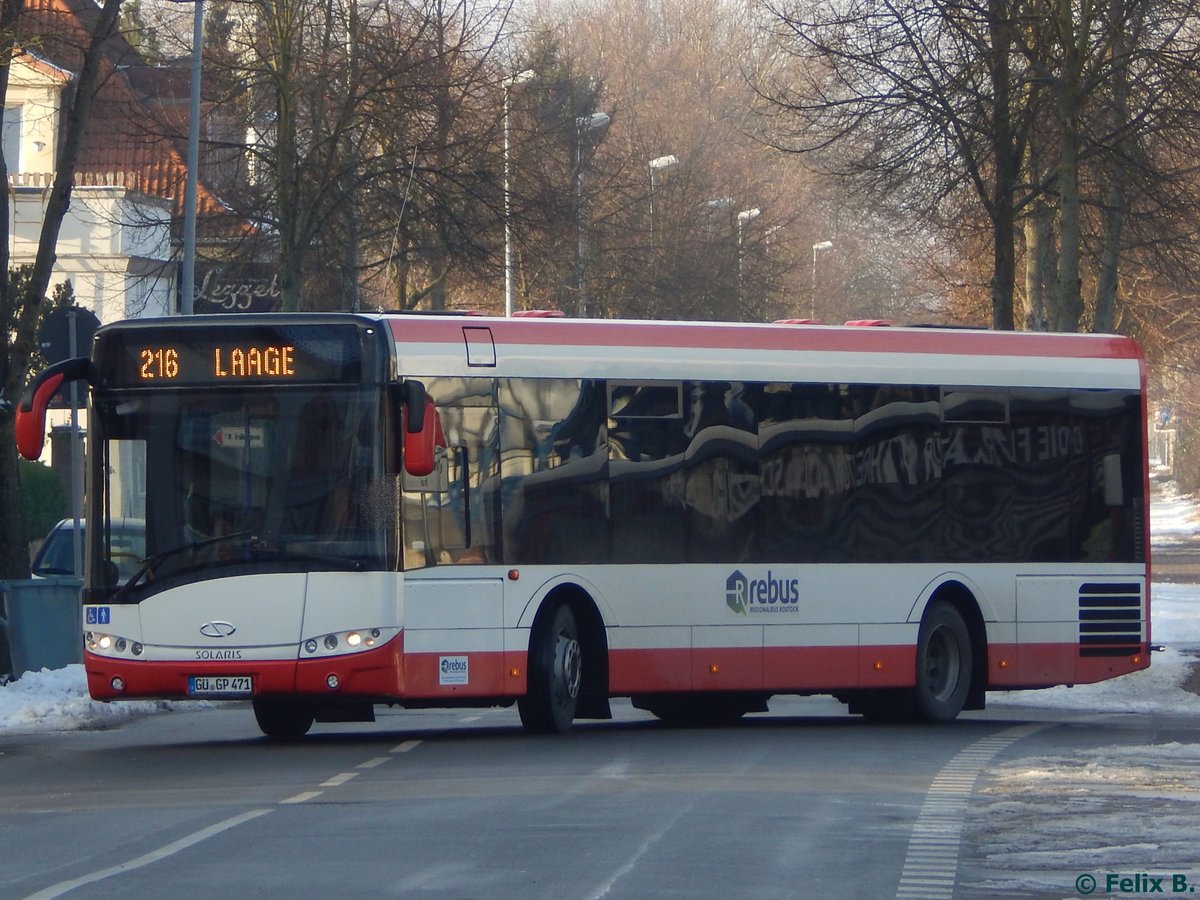 Solaris Urbino 12 von Regionalbus Rostock in Güstrow.