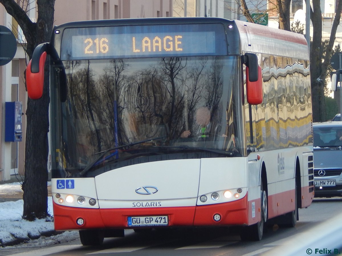 Solaris Urbino 12 von Regionalbus Rostock in Güstrow.