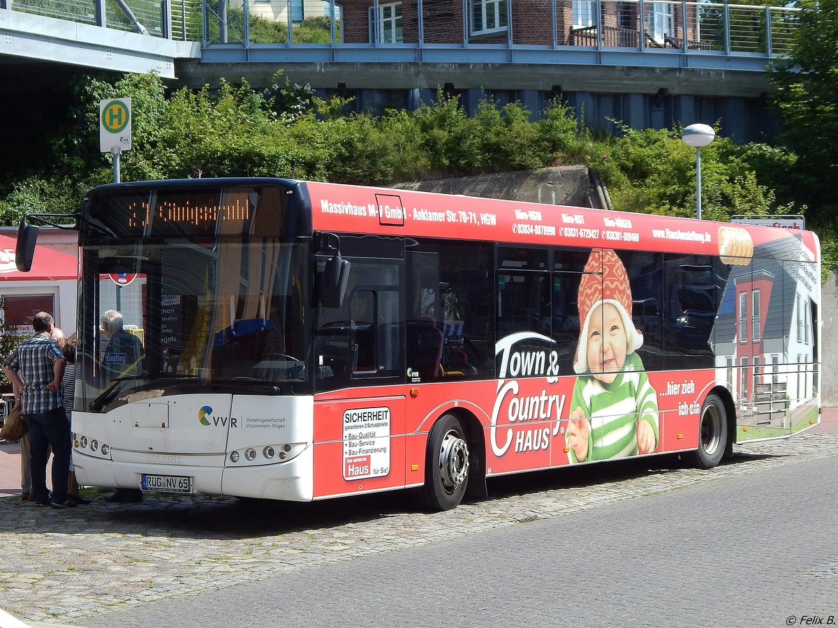 Solaris Urbino 12 der VVR im Stadthafen Sassnitz.