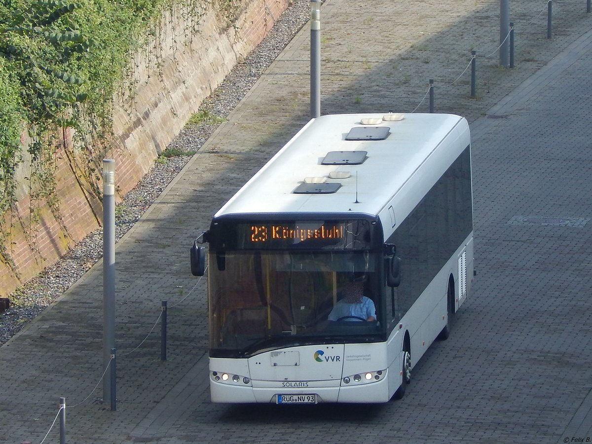 Solaris Urbino 12 der VVR im Stadthafen Sassnitz.