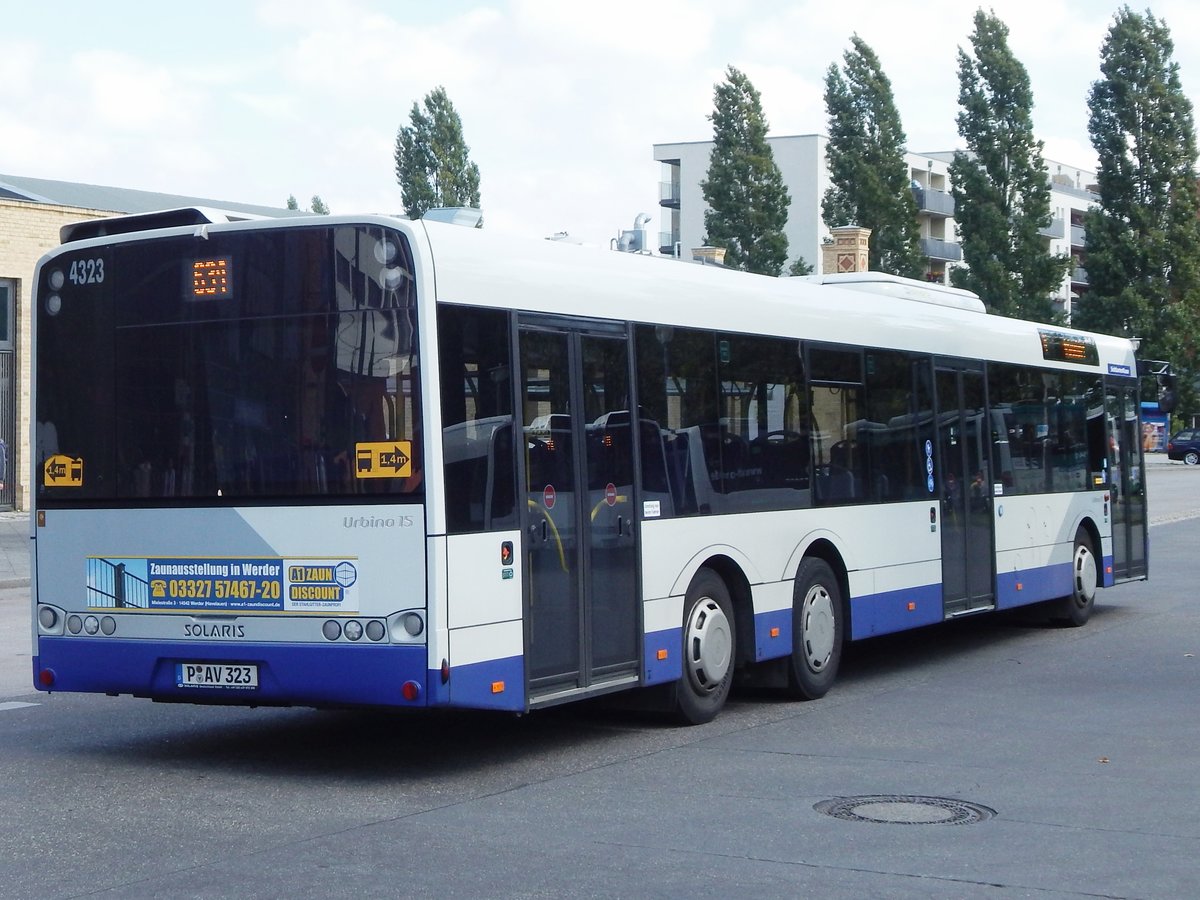 Solaris Urbino 15 von Beelitzer Verkehrs- und Servicegesellschaft mbH in Potsdam.