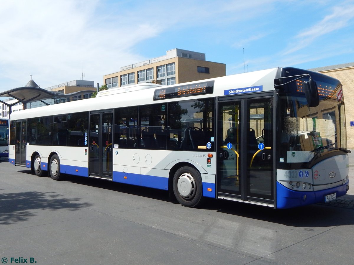 Solaris Urbino 15 der Beelitzer Verkehrs- und Servicegesellschaft mbH in Potsdam.