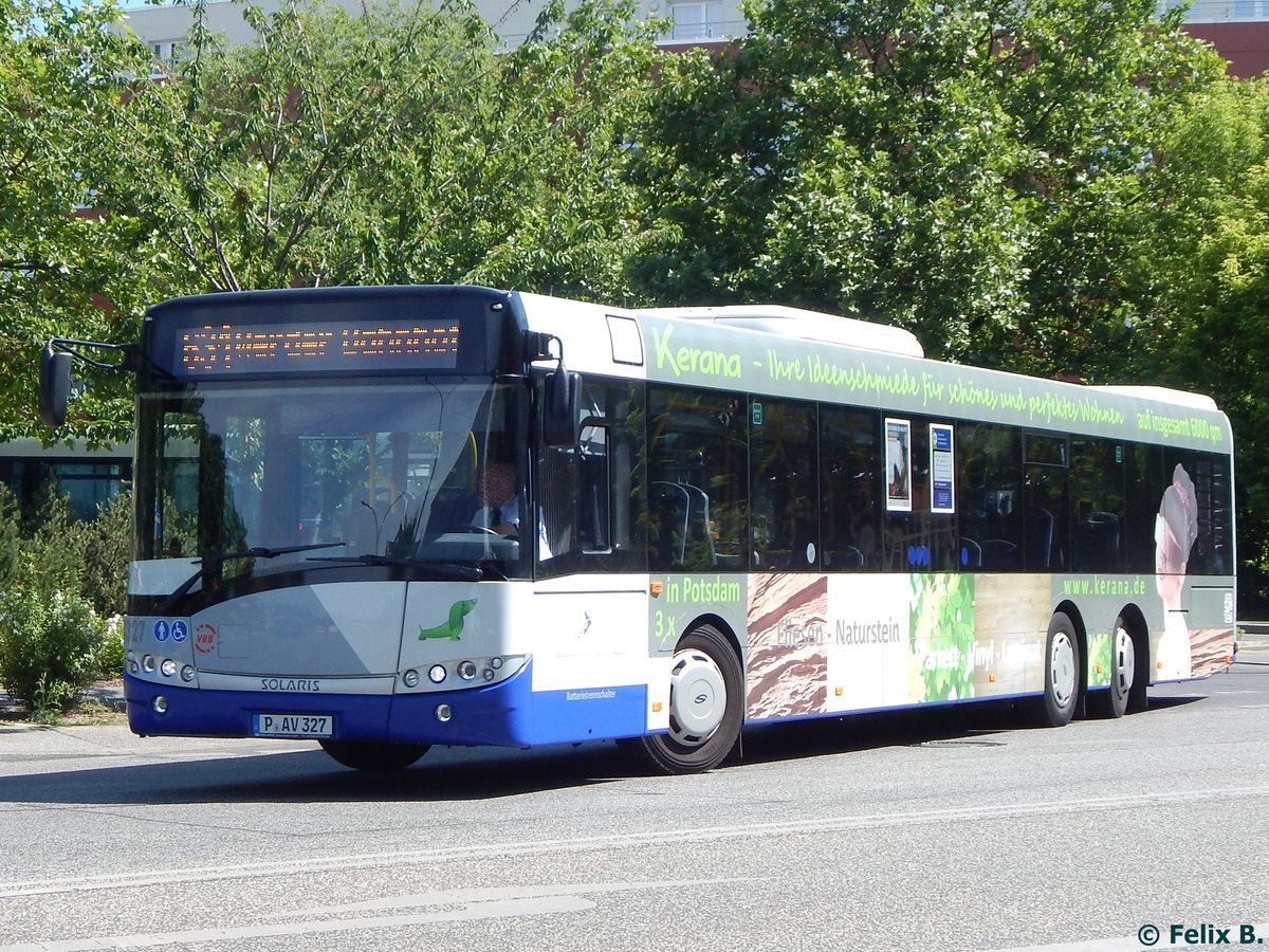 Solaris Urbino 15 der Beelitzer Verkehrs- und Servicegesellschaft mbH in Potsdam.