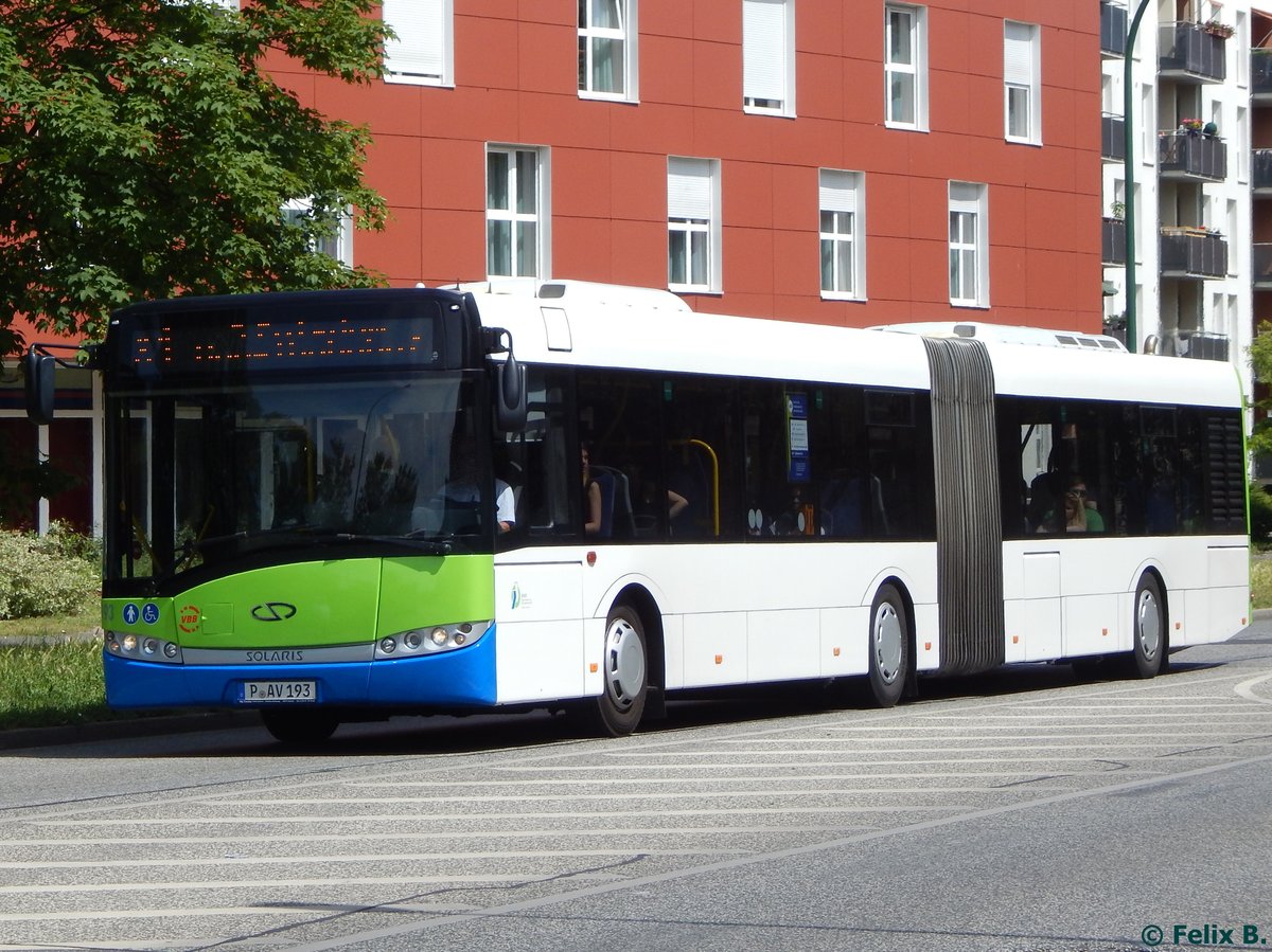 Solaris Urbino 18 der Beelitzer Verkehrs- und Servicegesellschaft mbH in Potsdam.