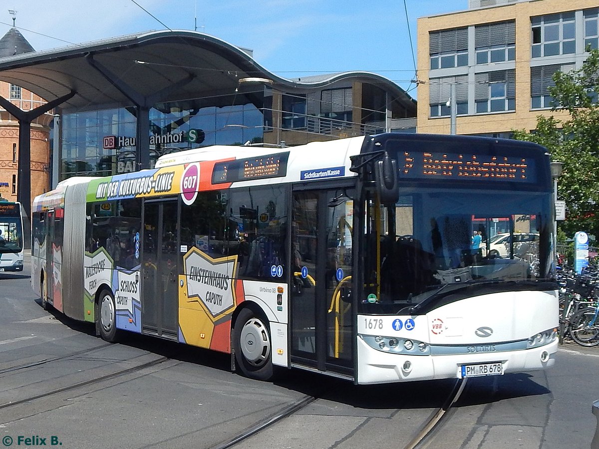 Solaris Urbino 18 der Beelitzer Verkehrs- und Servicegesellschaft mbH in Potsdam.