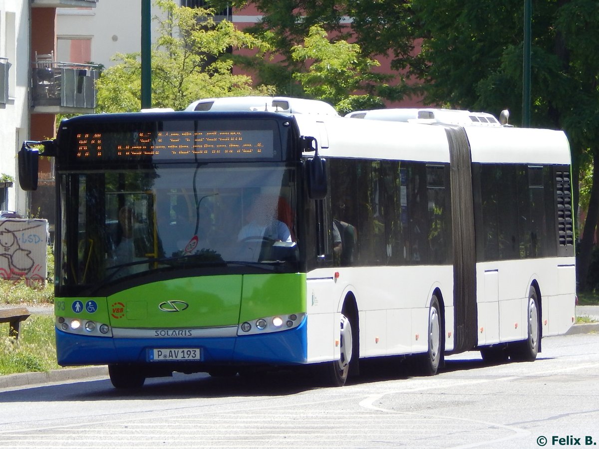 Solaris Urbino 18 der Beelitzer Verkehrs- und Servicegesellschaft mbH in Potsdam.