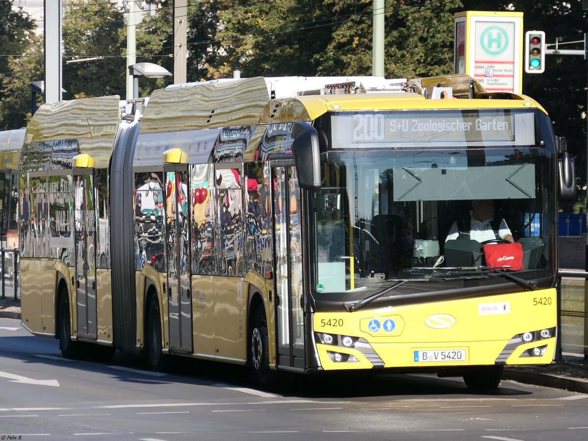 Solaris Urbino 18 electric der BVG in Berlin.