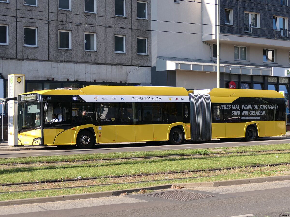 Solaris Urbino 18 electric der BVG in Berlin.