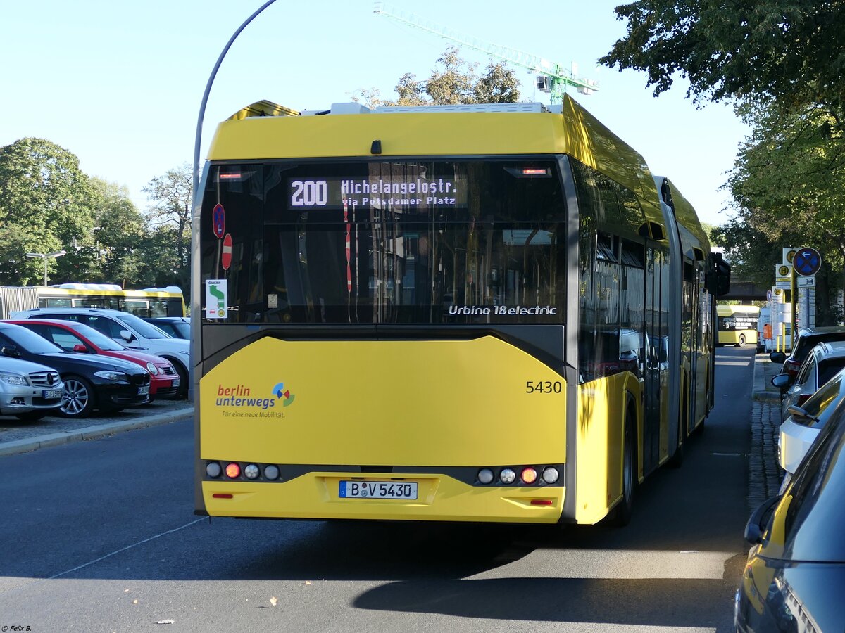 Solaris Urbino 18 electric der BVG in Berlin.