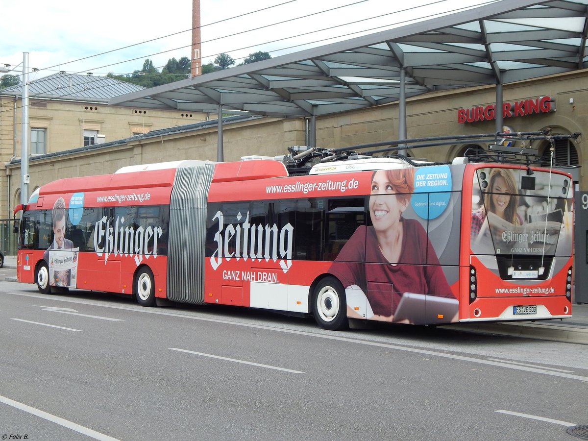 Solaris Urbino 18 MetroStyle der Städtischer Verkehrsbetrieb Esslingen in Esslingen.