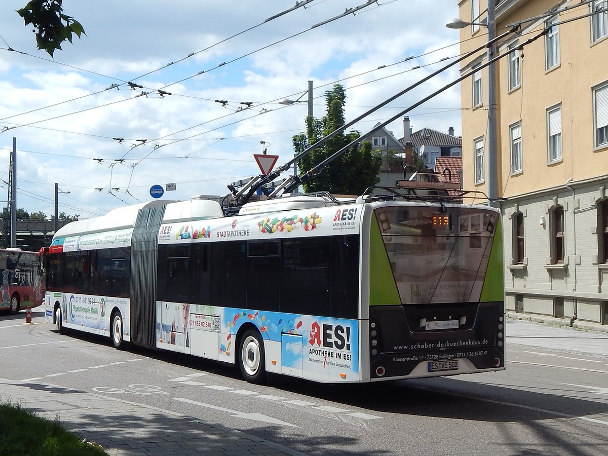 Solaris Urbino 18 MetroStyle der Städtischer Verkehrsbetrieb Esslingen in Esslingen.