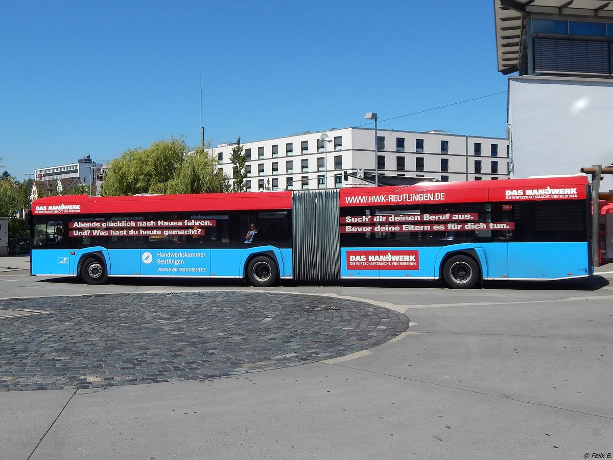 Solaris Urbino 18 der Reutlinger Stadtverkehrsgesellschaft in Reutlingen am 20.06.2018