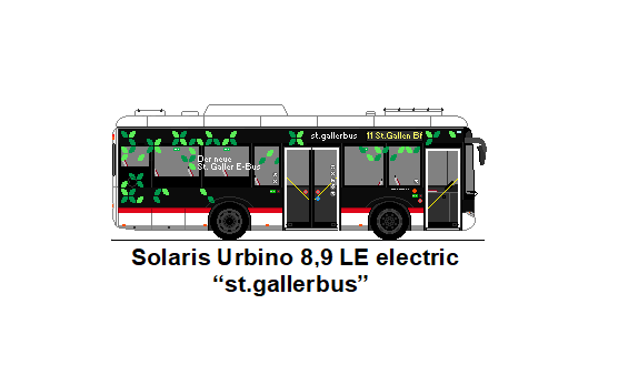 St. Gallerbus, St. Gallen - Nr. 220/SG 198'220 - Solaris Urbino 8,9 LE electric