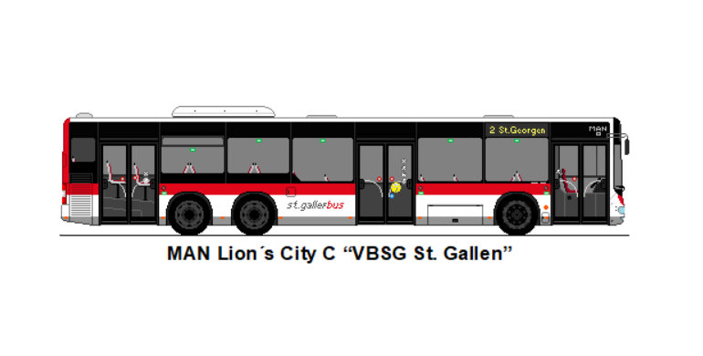St. Gallerbus, St. Gallen - MAN Lion's City C
