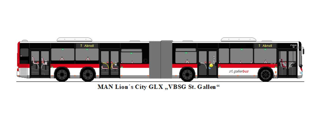 St. Gallerbus, St. Gallen - Nr. 299/SG 198'299 - MAN Lion's City GLX
