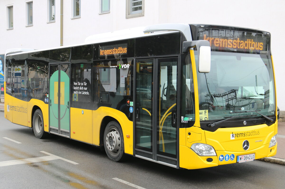 Stadtbus, Krems - W 3642 LO - Mercedes am 30. September 2022 in Krems (Aufnahme: Martin Beyer)