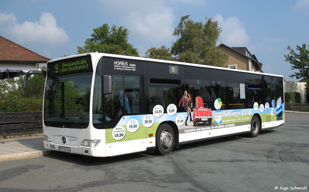 Stadtwerke Hof | HofBus | Nr. 24 | HO-CN 24 | Mercedes-Benz Citaro Facelift | 20.09.2009 in Hof