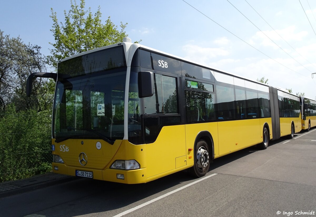 Stuttgarter Straßenbahnen (SSB) | Nr. 7115 | S-SB 7115 | Mercedes-Benz Citaro G | 21.04.2018 in Stuttgart