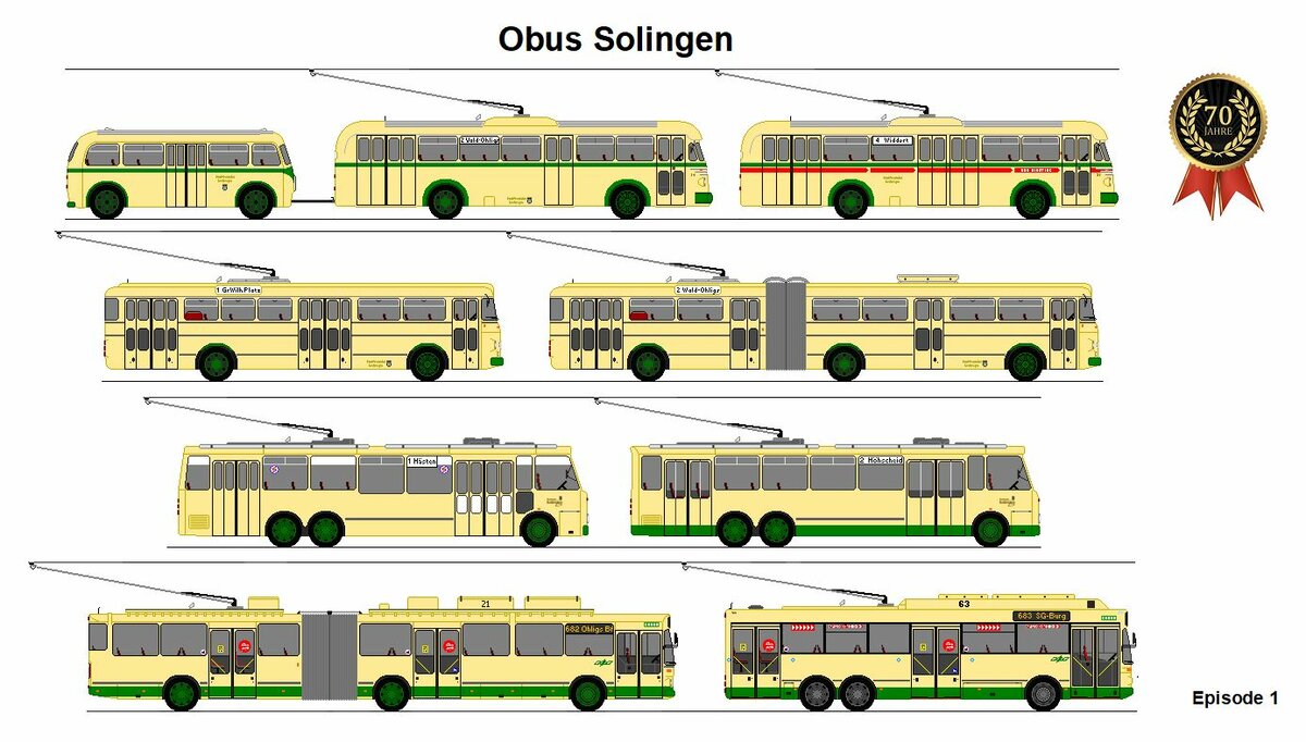 SWS Solingen - 70 Jahre Obus Solingen 1952 - 2022 (Episode 1)