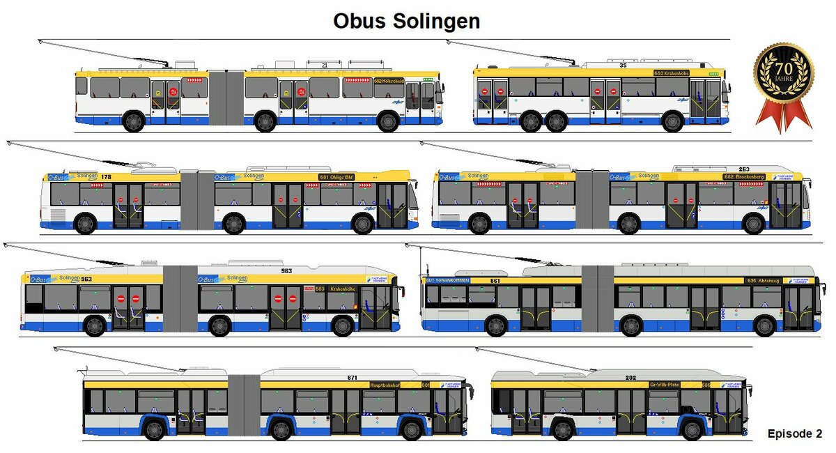 SWS Solingen - 70 Jahre Obus Solingen 1952 - 2022 (Episode 2)