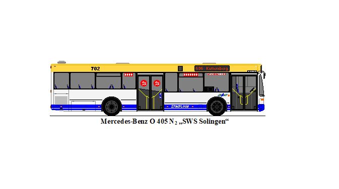 SWS Solingen - Nr. 702 - Mercedes-Benz O 405 N2