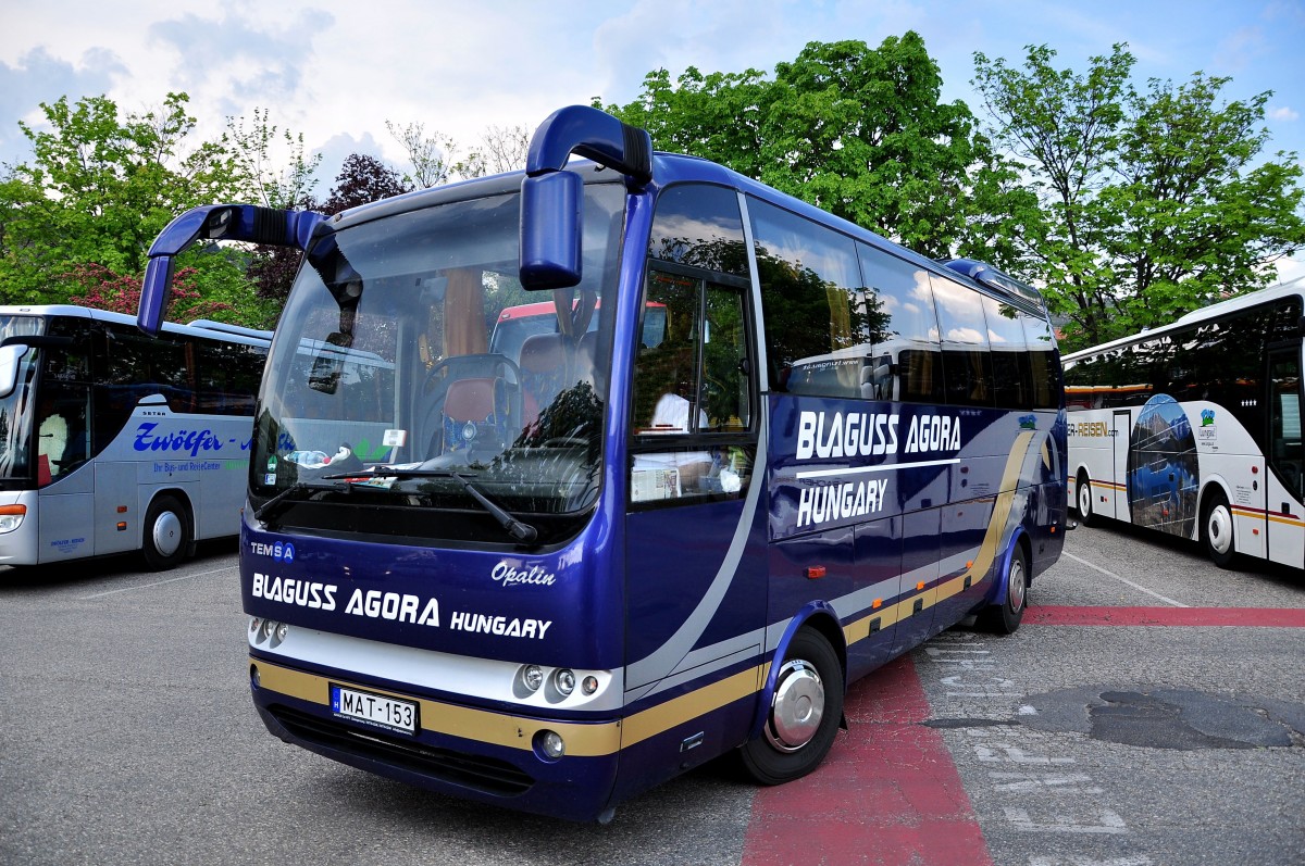 Temsa Opalin von Blaguss/Ungarn im Mai 2014 in Krems.